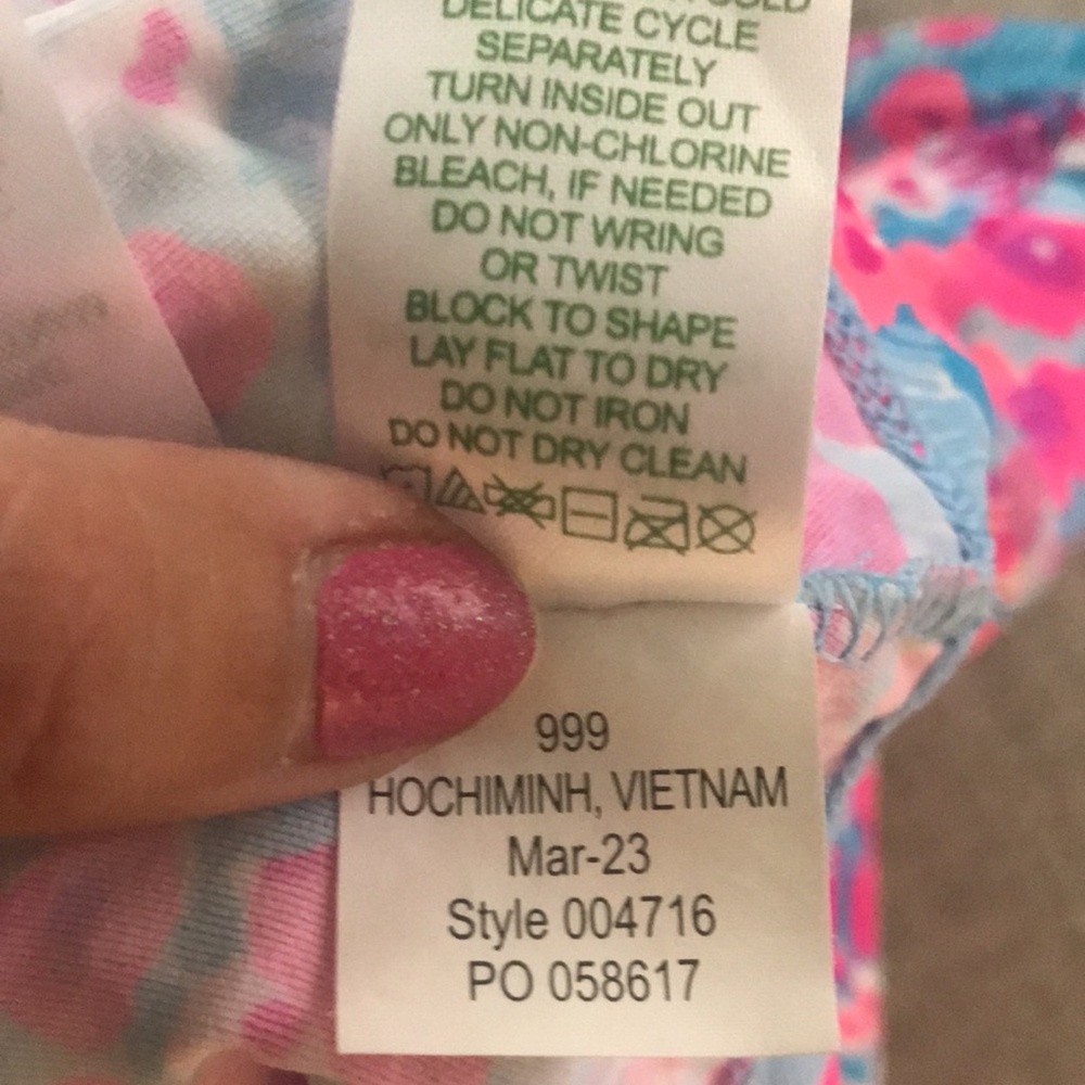 Lilly Pulitzer Pink Floral Tiered Skort - Picture 13 of 13